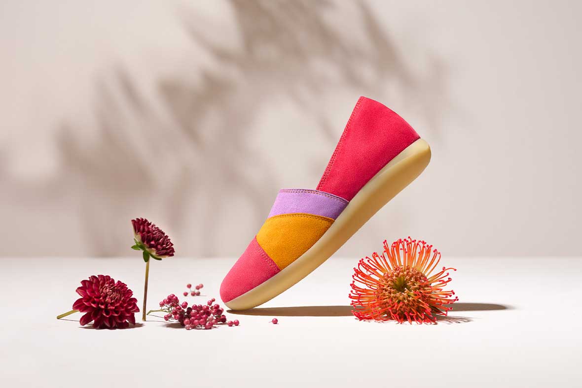 Think! OPUA women's slip-on ballerina - Material: Suede - Colour: Multicolour